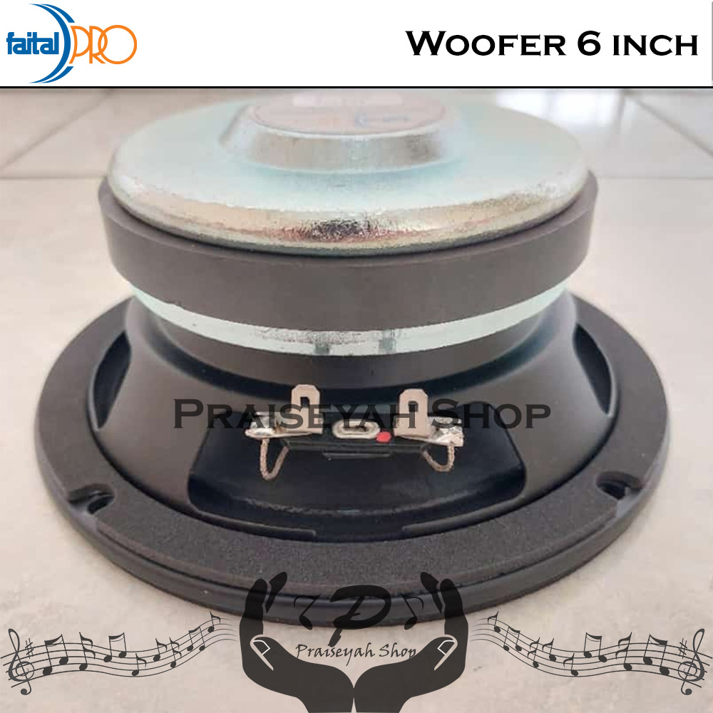 Faital Woofer Speaker Komponen 6 inch 6FE200 8 atau 16 ohm