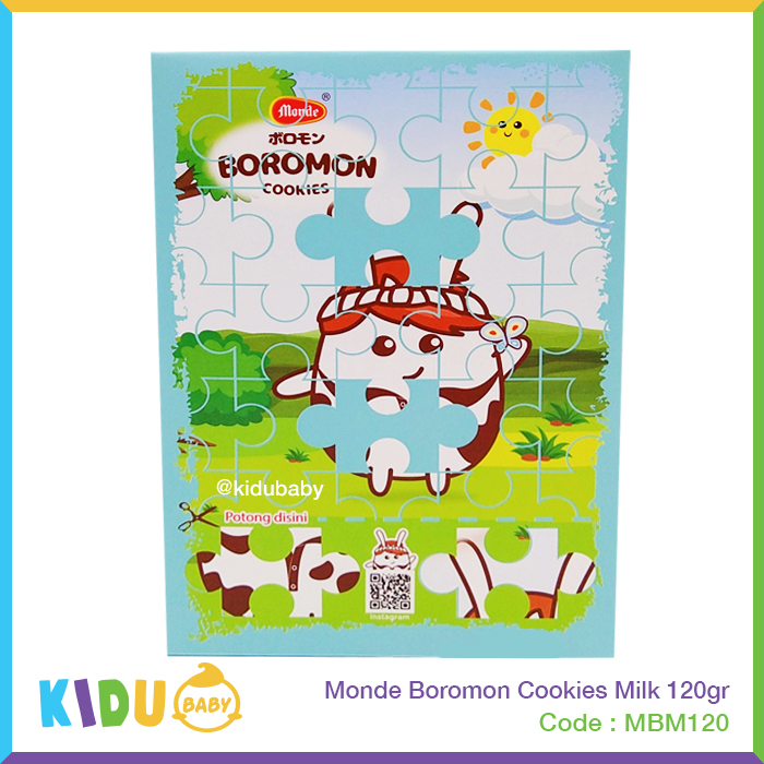 Biskuit Bayi &amp; Anak Monde Boromon Cookies 120gr Cemilan Sehat Bayi &amp; Anak / Kidu Baby