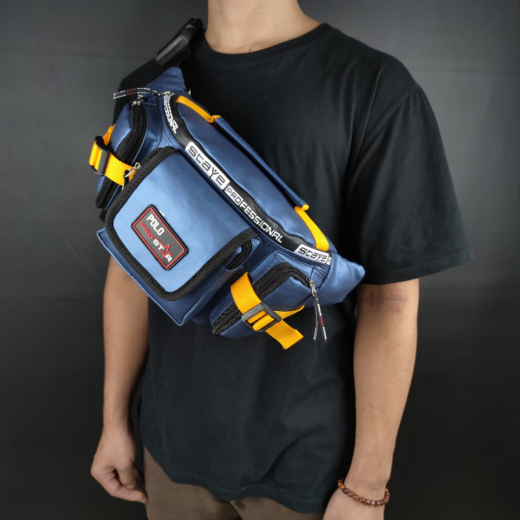 Waistbag Waterproof Bahan Ballon Original Polo Prostar Tas Pinggang dan Tas Selempang Bahu