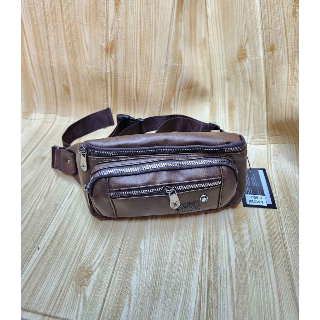 Waistbag Pria MB kulit Import premium 1006-1