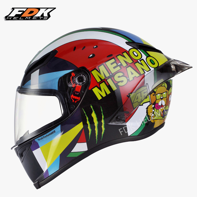 FDK Helm Full Face Misano 2023 Pista Model Motor Helm Tersedia Untuk Pria Dan Wanita Bisa Cod