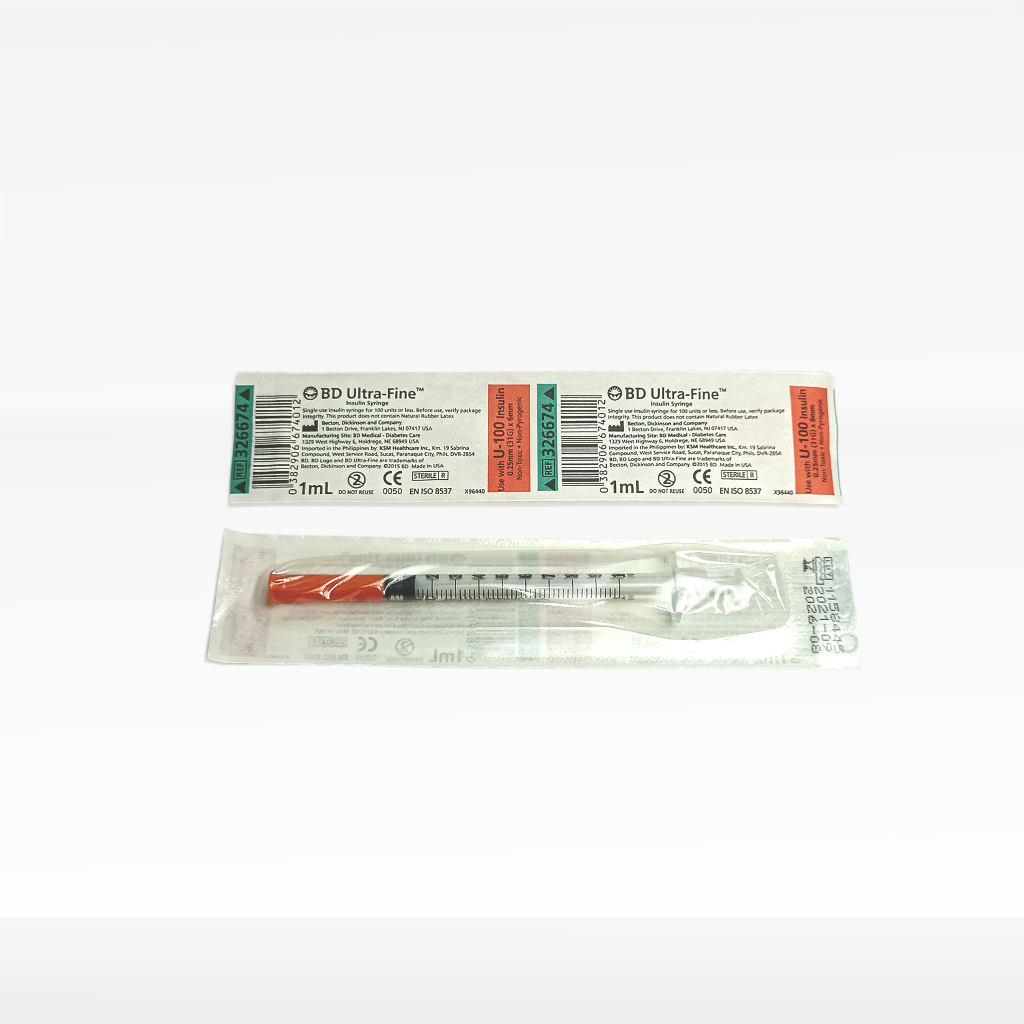 Disposable Syringe SPUIT BD 1 CC-Ultra-Fine Jarum Suntik Suntikan