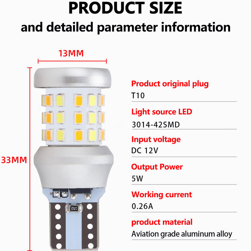 （2 lampu untuk dijual）Lampu Led T10 2 Mode sein dan senja Motor 2IN1 SENJA+SEN 54 MATA  UNTUK MOTOR UNIVERSAL NAMX XMAX