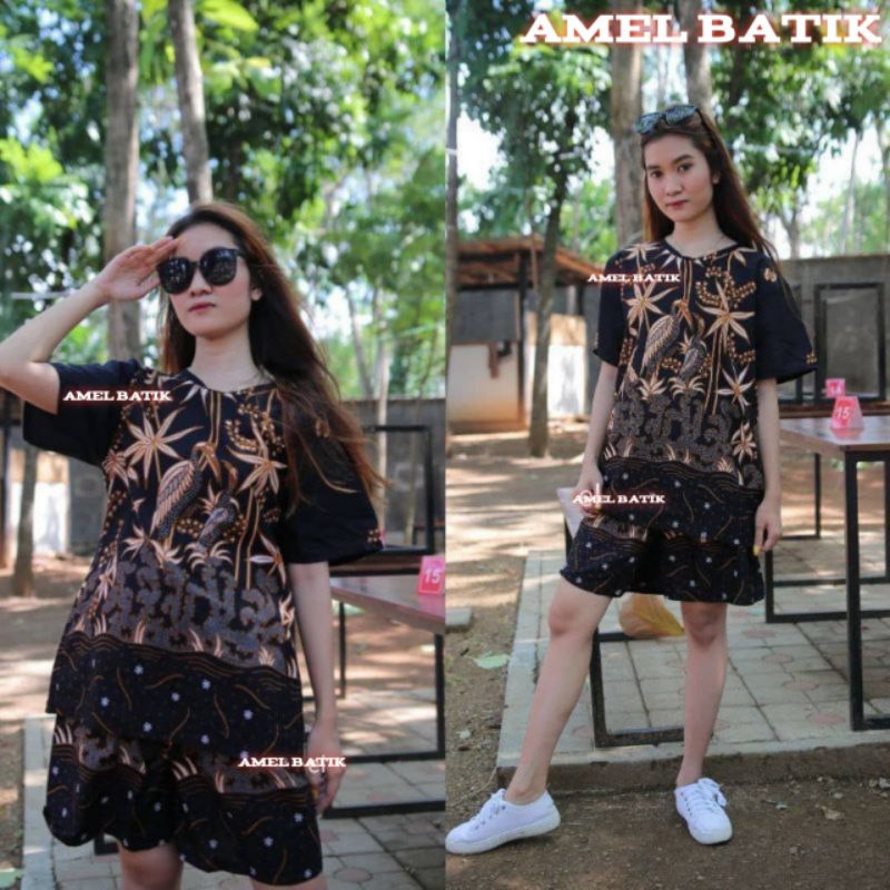SETELAN BATIK UNGGUL JAYA || SETELAN BATIK CELANA PENDEK