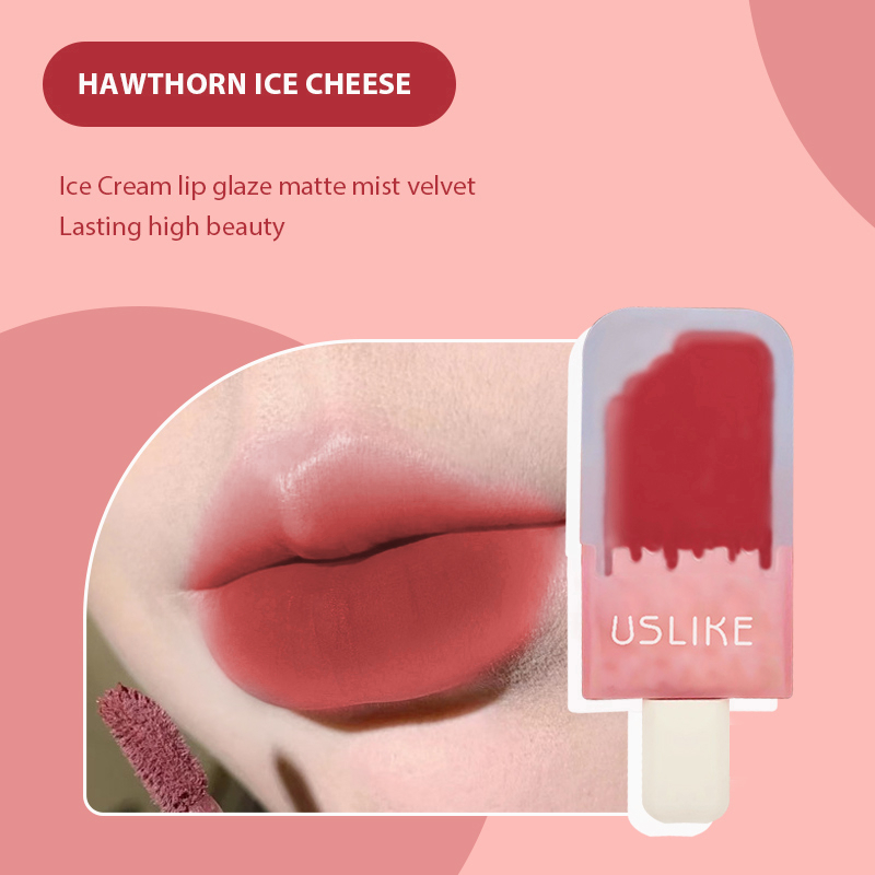 【COD】Lip Tint Ice Cream Liptint Es Krim Tahan Lama Matte Velvet-CH