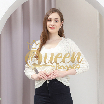 Queenbags89 baju outfit cewek baju atasan wanita baju Rajut Moluna crop