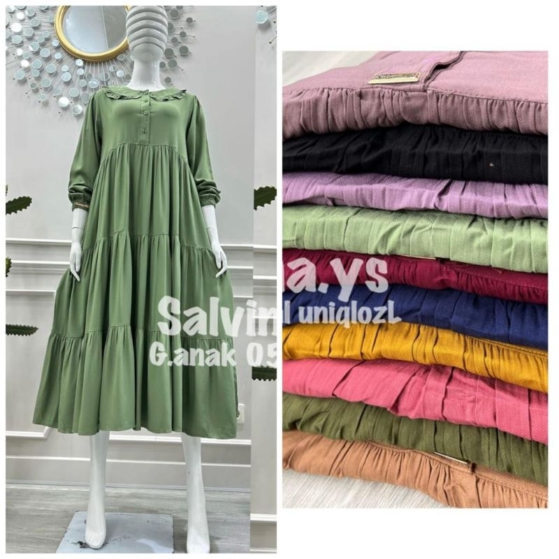 Gamis Anak Katun Toyobo Kerah by Salvina