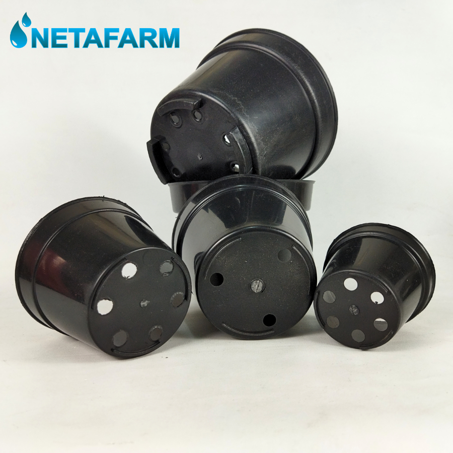Pot Bunga / Tanaman Hias Warna Hitam No 30