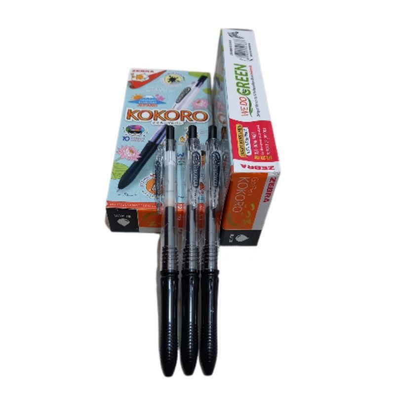 

pen gel kokoro hitam.asli original