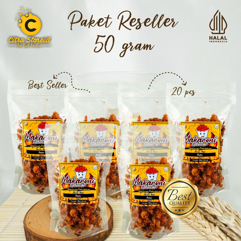 

PAKET RESELLER MAKARONI NDOWER EXTRA PEDAS BANTET DAUN JERUK BUMBU BASAH HOMEMADE CEMILAN VIRAL KEKINIAN MURAH SEHAT MAKANAN RINGAN KEMASAN 50GR 20PCS