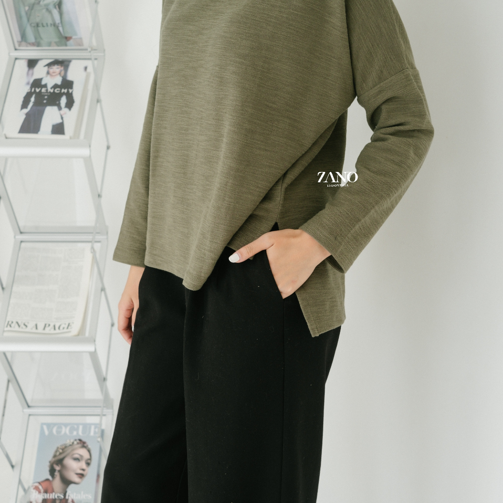 ZANO BASICS Turtle Neck Ivy