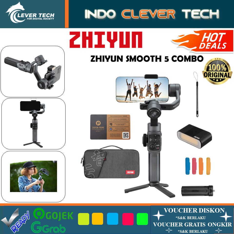 Zhiyun Smooth 5 Combo Smartphone Gimbal HP Zhiyuntech Tech