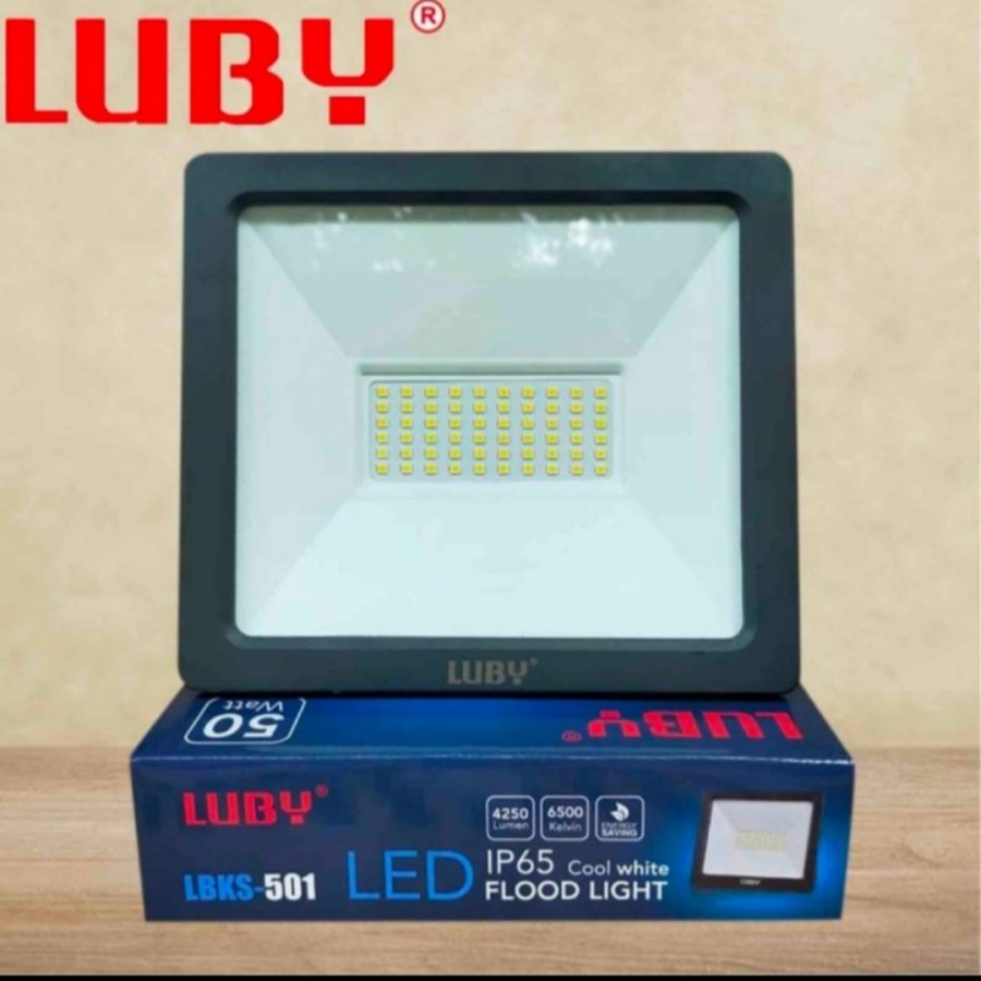 Lampu Sorot Tembak Luby 50W LED Bergaransi