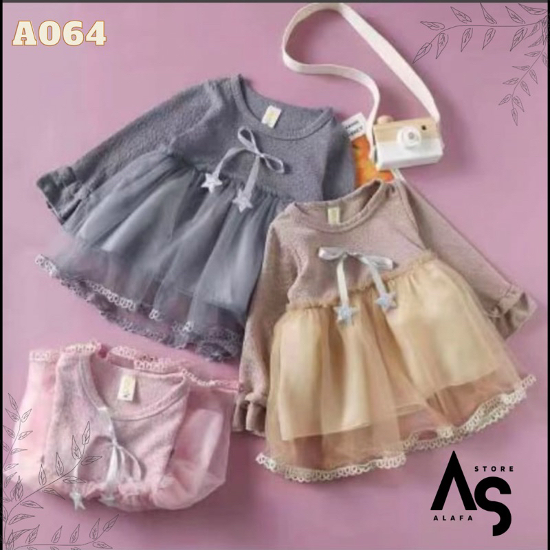 Dress anak perempuan Import 3bln-2th A064