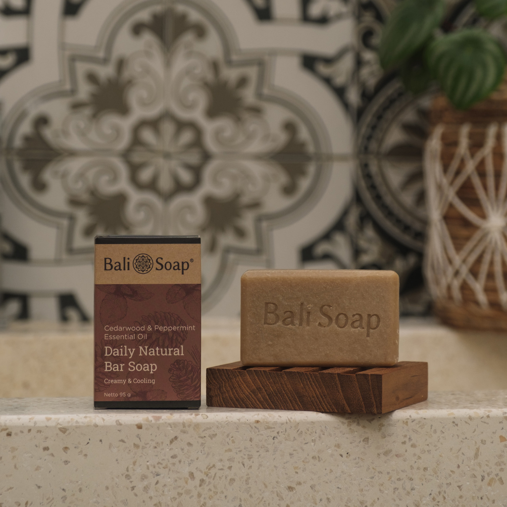 Bali Soap Essential Oil Bar Soap 95g - Cedarwood &amp; Peppermint