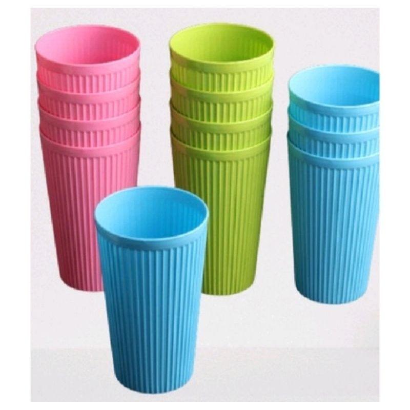 Gelas Plastik Bambu Gelas Warna Warni