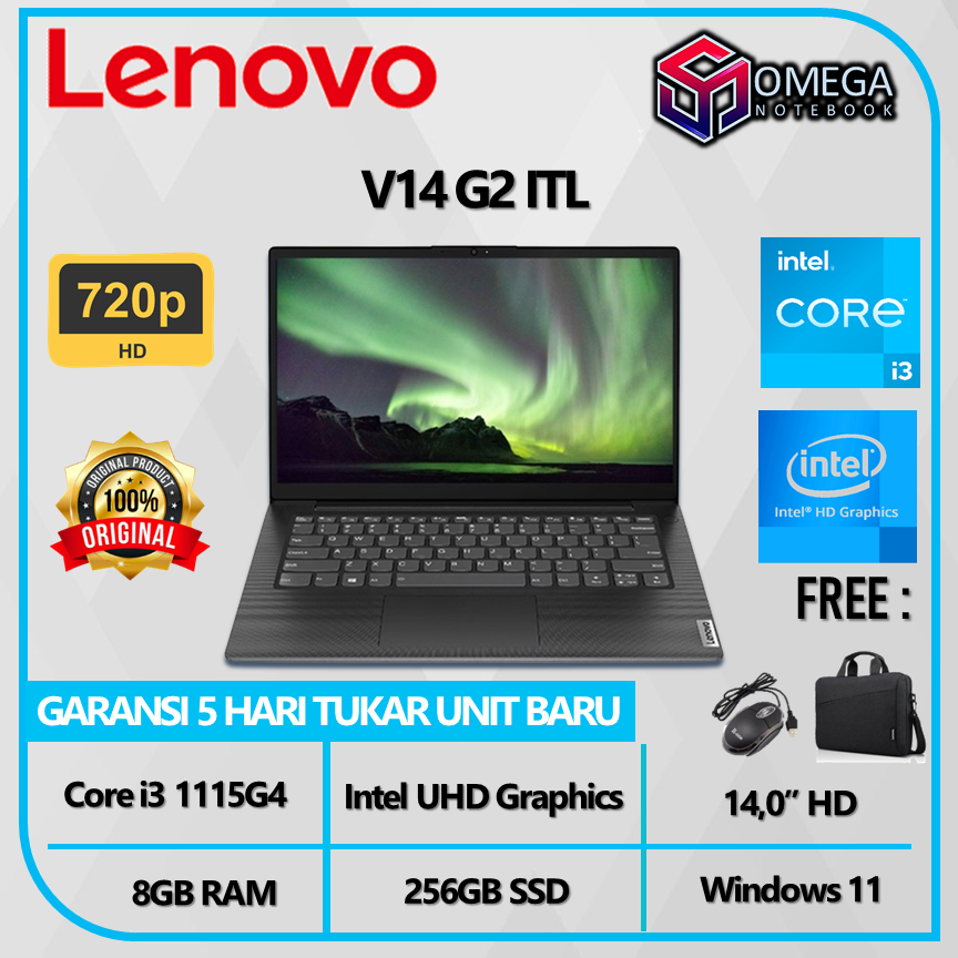 Lenovo V14 G2 ITL i3 1115G4 8GB 256GB UHD 14,0 HD Windows 11
