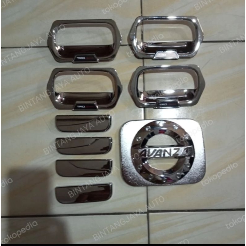 Paket Outer Handle Tank Cover Chrome Avanza Lama 2005-2010