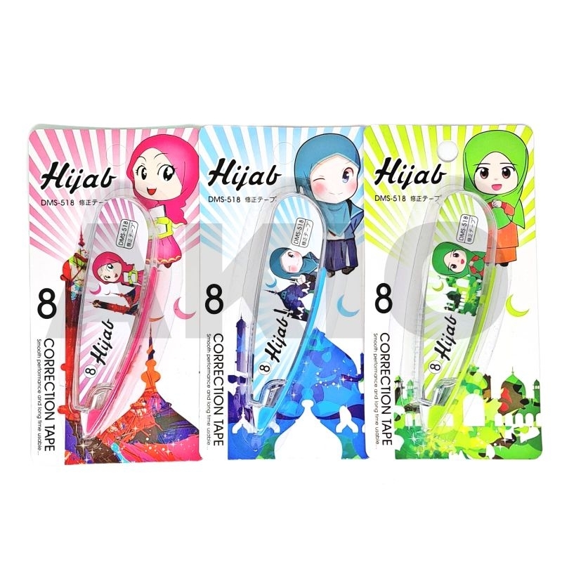

Tip ex Kertas Roll Karakter PEREMPUAN HIJAB DMS 518 8 m Correction Tape Lucu Murah Aesthetic