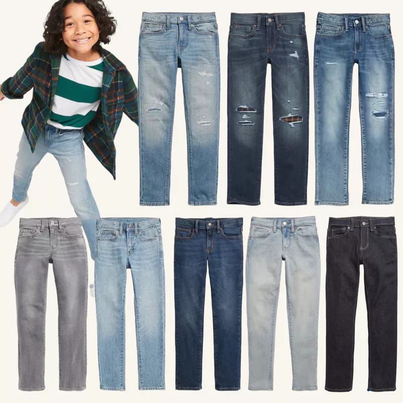 Celana jeans anak laki laki sd remaja bolong gaul trendy kekinian Pria OLD NAVY 3 5 6 7 10 12 14 16 