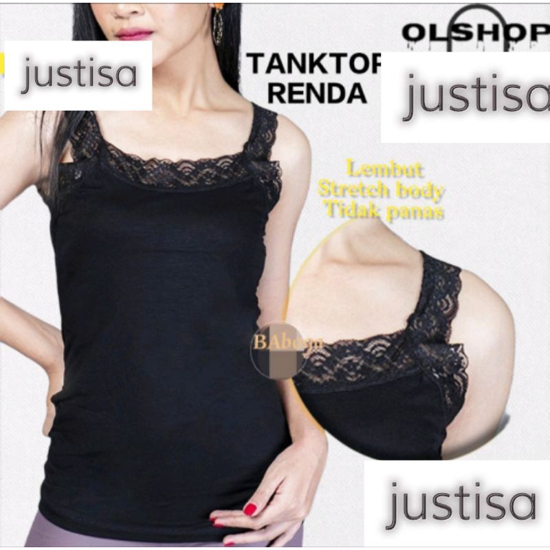 Tangtop Singlet Renda Wanita Dewasa