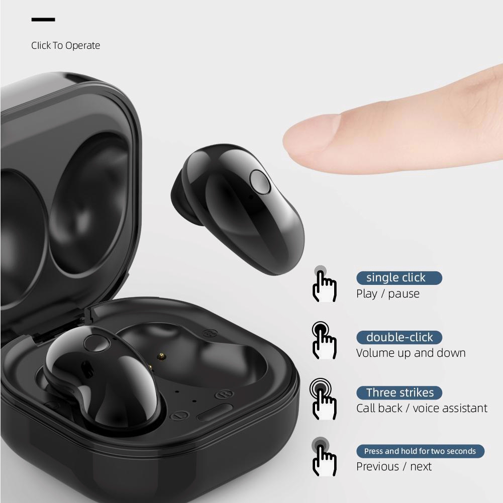 TWS Wireless Earphone Bluetooth Gaming Earbuds Noise-cancelling e-sports Headphones Headset low delay Intelligent Digital Display Breathing Lamp Waterproof Upgraded Bluetooth 5.1 - S6 SE,S6 PLUS(COD)