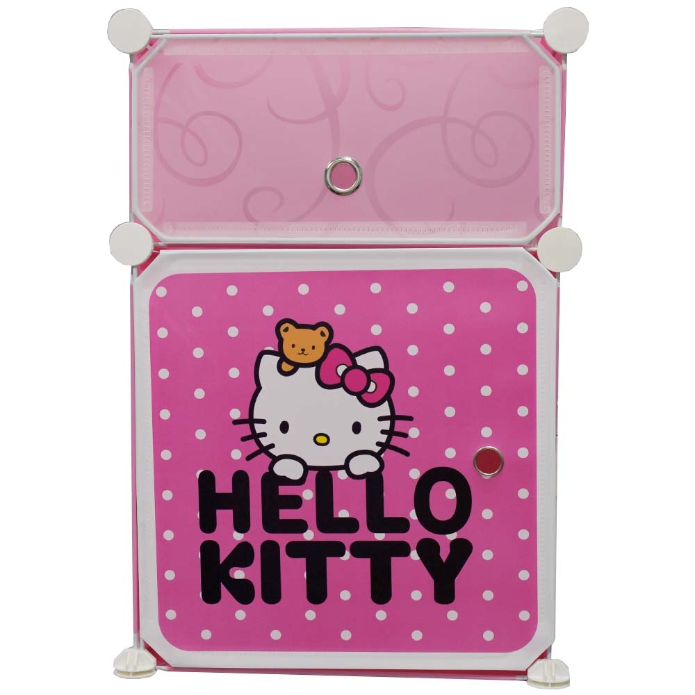 Lemari Plastik 2 Pintu - Rak Lemari Anak Gambar Karakter