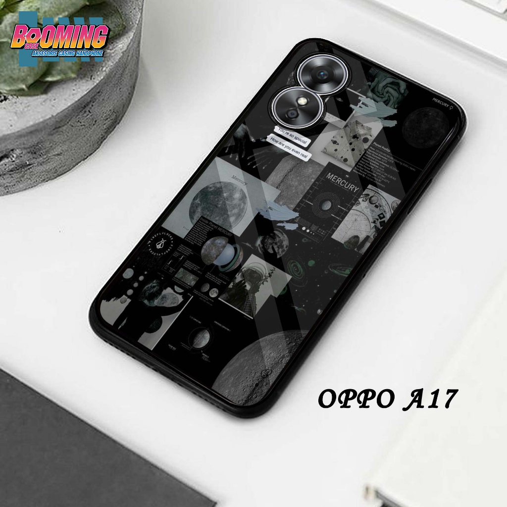 Case OPPO A17 CASING OPPO A17 [BLACK AESTHETIC] Booming case hp kondom hp case custom case casing ca