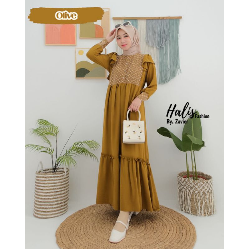 SORAYA DRESS HALIS FASHION, GAMIS SORAYA HALIS GAMIS HALIS, CRINGKLE