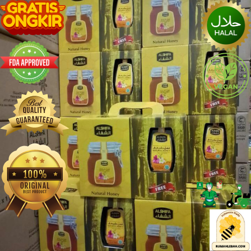 

[ IMPORTED Saudi Arabia ] Madu Al Shifa Natural Honey 1 KG + Free Natural Al Shifa Natural Honey 250 Gr