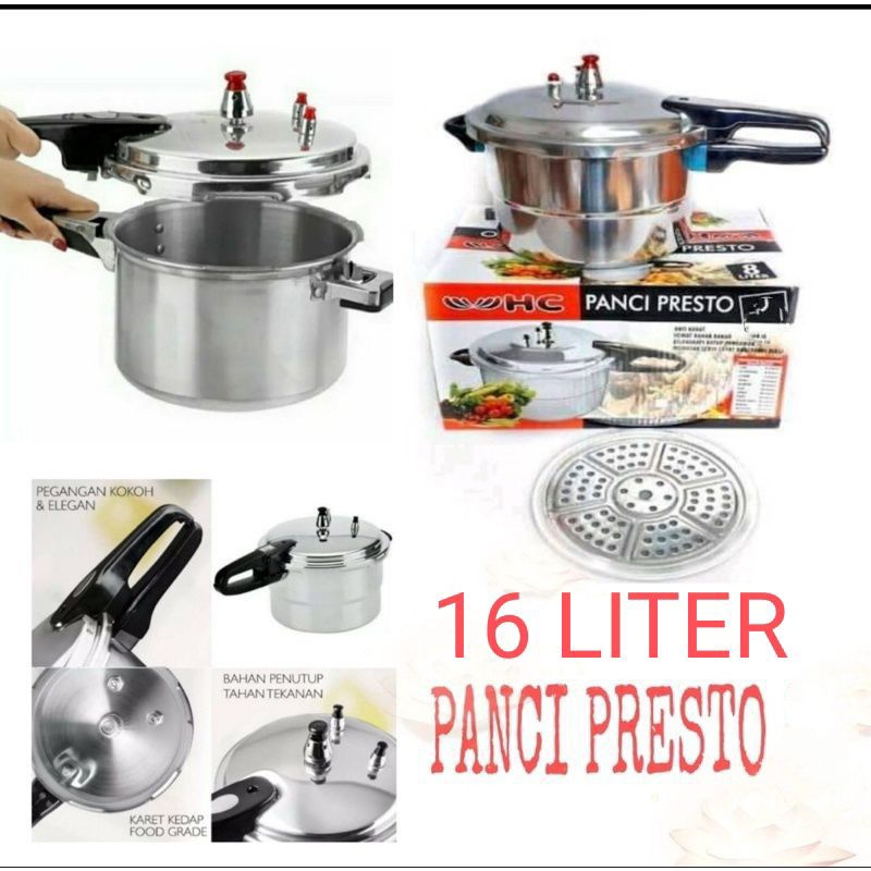 Panci Presto 16 liter , Presto , Panci penanak nasi ,