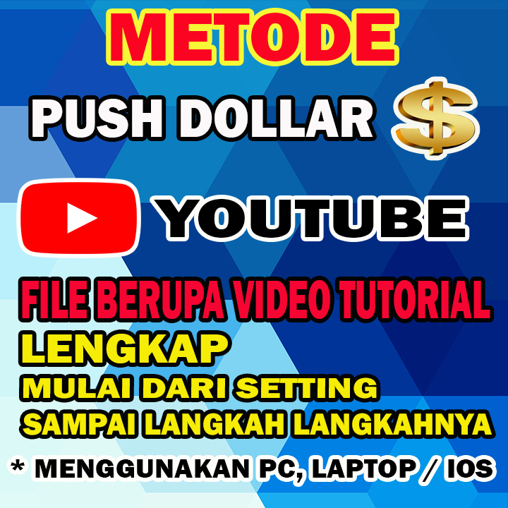 Metode push dolar youtube