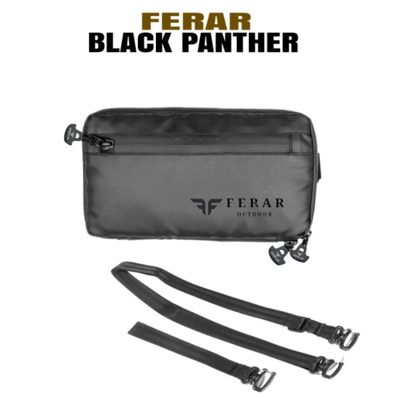 Clucth bag - pouch bag waterproof Ferar Black panther