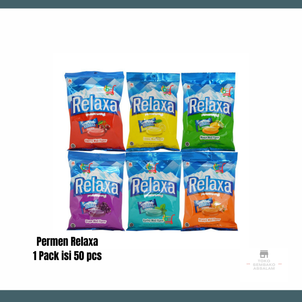 

Permen relaxa isi 50 pcs / Permen mint relaxa 1 pack / Permen relaxa mint 1 pak