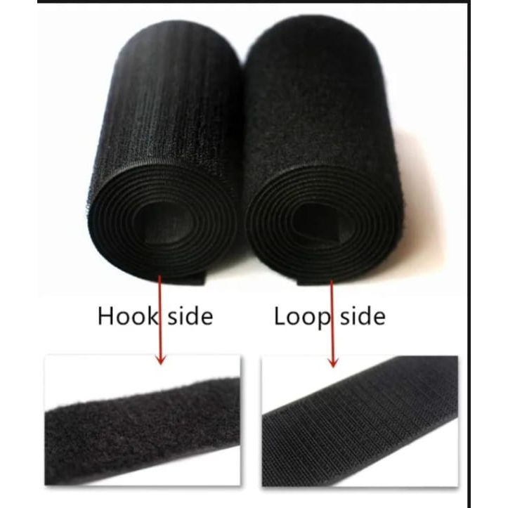 Velcro/Sepasang Perekat Halus dan Kasar/Perekat Kemeja/Perekat Bordiran/Per 10cm x 20cm