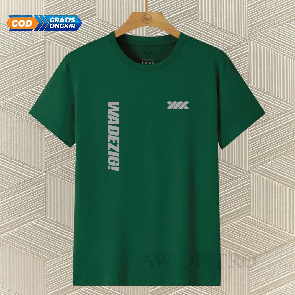 COD Baju Kaos Distro Wdg Kirka Text Silver Premium Quality Lengan Pendek