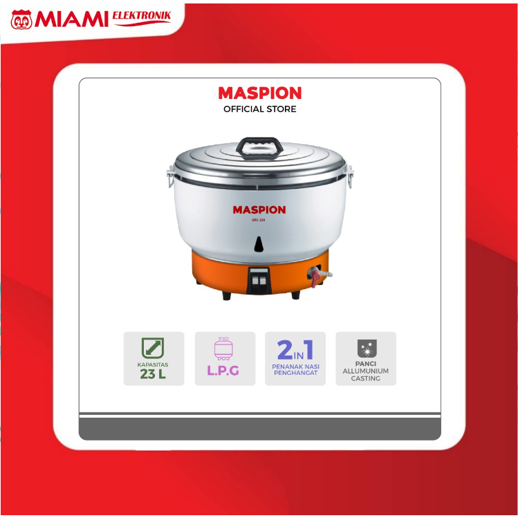 Gas Rice Cooker Maspion GRC230 / Gas Cooker Maspion GRC 230