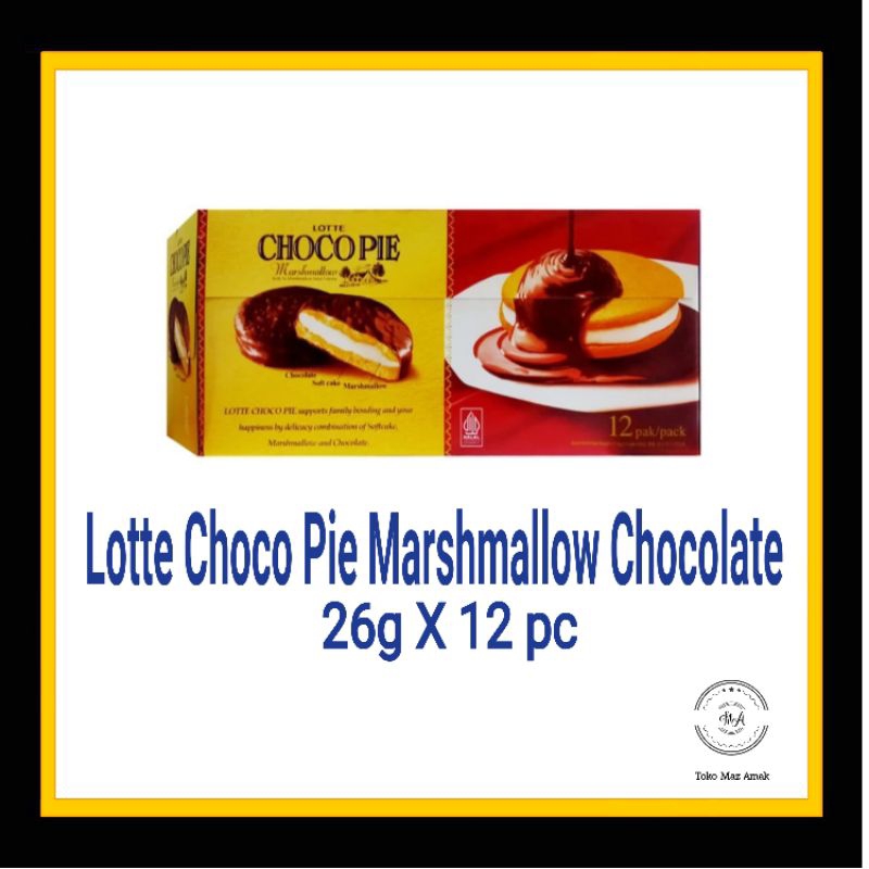 

Lotte Choco Pie Marshmallow Chocolate 26gr x 12 pc