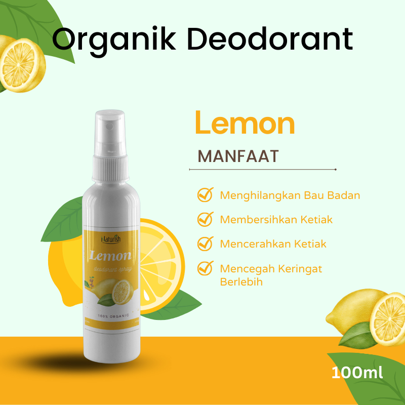 Deodorant Organik Spray Deodoran Tawas Cair Ampuh Mencegah Bau Ketiak dan Badan Non Alkohol