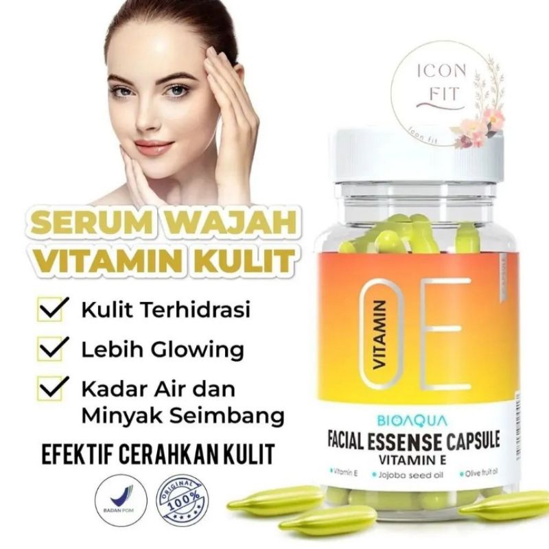 [BPOM] BIOAQUA Vitamin Facial Essense Original isi 60 Kapsul/Essense Animate BIOAQUA