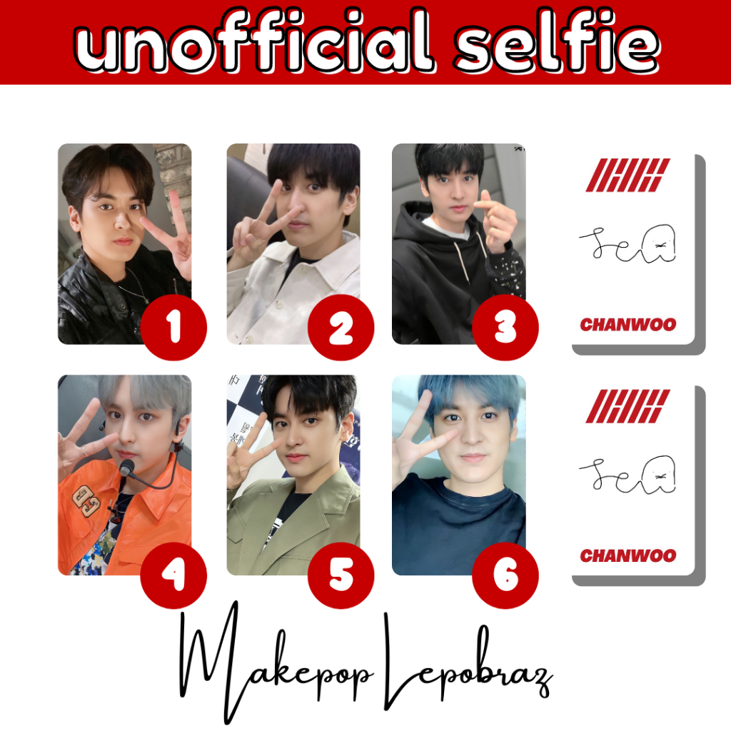 [MIN. 3 PC] IKON UNOFFICIAL SELFIE BOYFRIENDABLE - BOBBY CHANWOO JAY JUNE JINHWAN JUNHOE SONG YUNHYEONG DK DONGHYUK