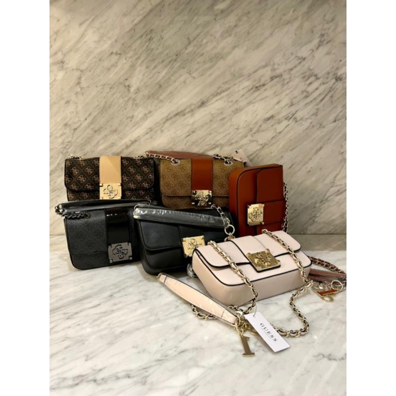 Guess Logo City Small Crossbody Bag Original / Tas Guess Original / Guess Bag / Shoulder Bag Guess