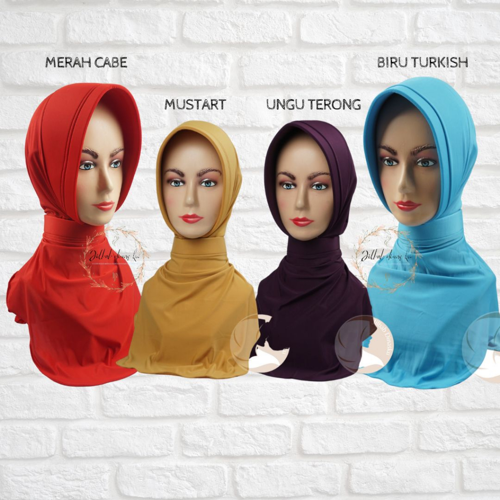 JILBAB DINAS TERLARIS BIRU TURKISH/MUSTART/UNGU TERONG/MERAH CABE