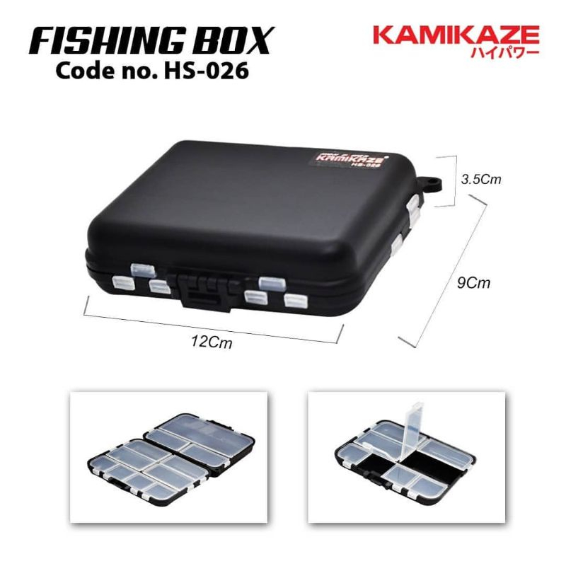KOTAK PANCING BOX LURE / KOTAK PANCING KAMIKAZE, HAMMERHEAD HS / KOTAK TEMPAT KAIL PANCING MURAH