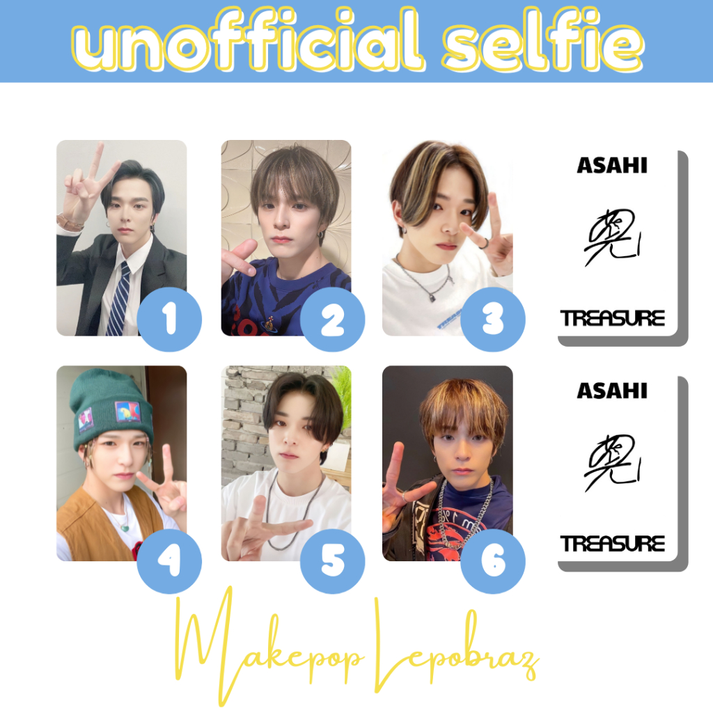 [PART 2] [MIN. 3 PC] TREASURE UNOFFICIAL SELFIE - BOYFRIENDABLE PC JUNKYU HARUTO ASAHI JUNGHWAN YOSHI DOYOUNG