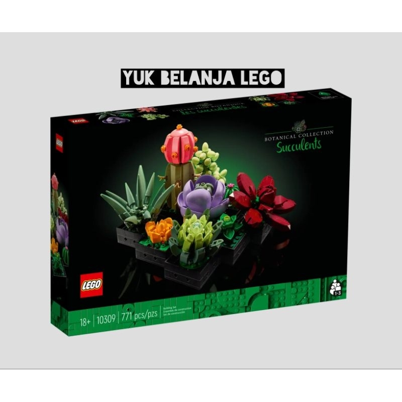 LEGO Icons 10309 Succulents Plant Decor (771 pieces)