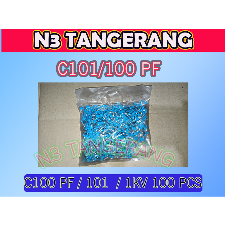 CAPACITOR KERAMIK 100pf 101 pf 100PCS