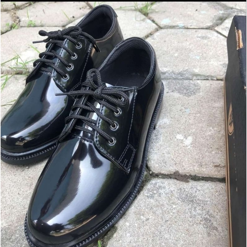 Sepatu PDH Dinas TNI AD AU AL Security Satpam Sepatu Sekolah Kerja Guru Formal