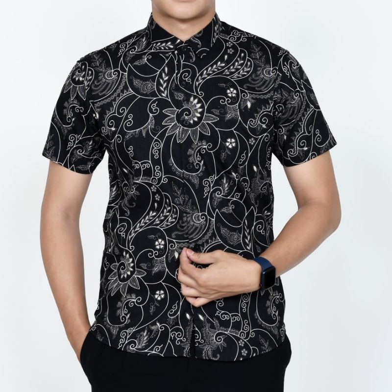 KEMEJA BATIK PRIA SLIMFIT DAN SLIM FIT ORIGINAL OB356