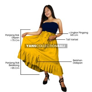 Rok Kancing Maxi Panjang KOREAN